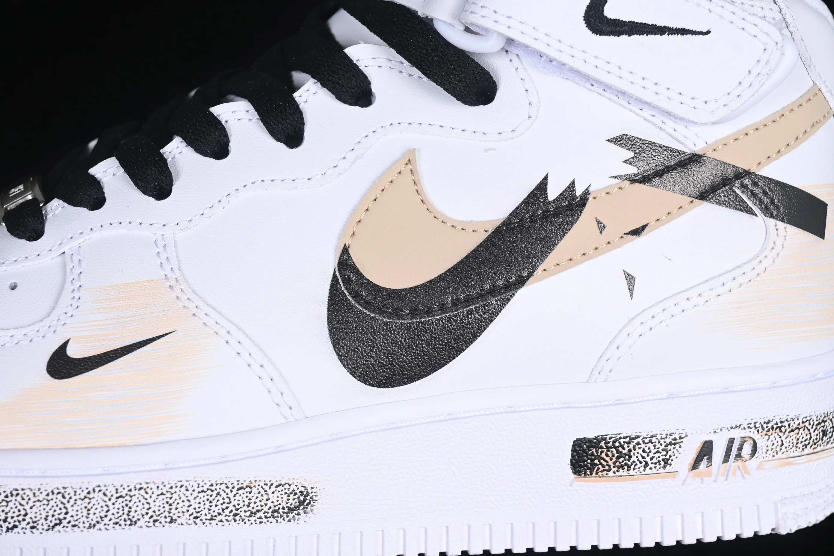 All Categories Nk Air Force 1 Air Force Series Nk Air Force 1 Mid Air Force Mid Nk Air Force 1'07 Mid Broken Hook Inkjet Painting Second Dimension Theme Air Force One Mid Casual Sneakers ZH0316-058